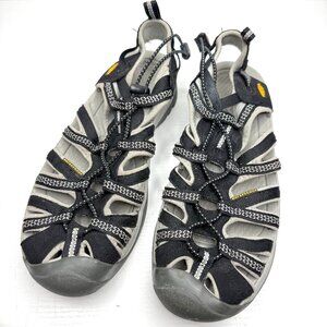 Keen Whisper Trail Outdoor Hiking Waterproof Sport Sandals Mens 10.5 Black Gray